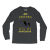 my unicorn ate my homework Long Sleeve Shirts