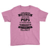 Super Cool Pops Of A Freaking Awesome Granddaughter Youth Tee