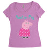 peppa pig auntie pig Women's Triblend Scoop T-shirt