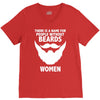 funny beards V-Neck Tee