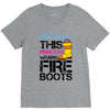 Forget Glass Slippers This Princess Wears Fire Boots V-Neck Tee
