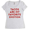 Tacos Are My Favorite Emotion Women's Triblend Scoop T-shirt