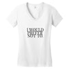 i would prefer not to Women's V-Neck T-Shirt