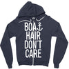 boat hair don't care Zipper Hoodie