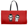SKULL ON TWO FACE Weekender Totes