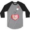 Mom and Baby are Connected to the Heart 3/4 Sleeve Shirt