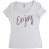 cute enjoy Women's Triblend Scoop T-shirt