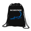 Drake Scorpion Blue Drawstring Bags