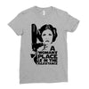 a woman's place is in the resistance Ladies Fitted T-Shirt