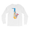 sax addict saxophone Long Sleeve Shirts