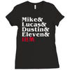 mike, lucas, dustin, eleven &amp; will Ladies Fitted T-Shirt