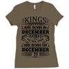Real Kings Are Born On December 20 Ladies Fitted T-Shirt