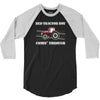 case ih red tractor boy comin' through 3/4 Sleeve Shirt