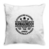 khabib nurmagomedov black logo Throw Pillow