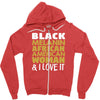melanin african american woman Zipper Hoodie