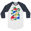 dinosaurs 3/4 Sleeve Shirt