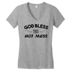 god bless this hot mess Women's V-Neck T-Shirt