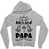 I Am One Blessed Papa Zipper Hoodie