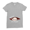 July Peeking Out Baby Boy Ladies Fitted T-Shirt