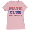 math club hippie hipster Ladies Fitted T-Shirt