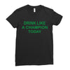 drink like Ladies Fitted T-Shirt