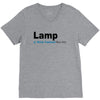 lamp   brick tamland likes this facebook thumbs up mens white t shirt V-Neck Tee