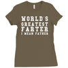 world's greatest farter funny Ladies Fitted T-Shirt