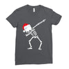 skeleton dabbing christmas Ladies Fitted T-Shirt