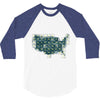 periodic table of the states 3/4 Sleeve Shirt