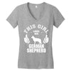 This Girl Loves Her German Shepherd Women's V-Neck T-Shirt