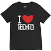 i love techno V-Neck Tee