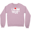 i love the 90's  musik dj fun Crewneck Sweatshirt