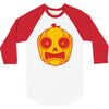 frightened jack o lantern 3/4 Sleeve Shirt