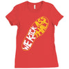 running we kick asphalt Ladies Fitted T-Shirt