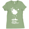 christmas icons with snow Ladies Fitted T-Shirt