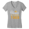 queens are born in october 1969 Women's V-Neck T-Shirt
