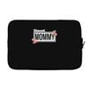 blessed mommy with flower white color Laptop sleeve
