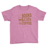 books and cats and coffee Youth Tee