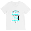 I Dont Need Therapy I Just Need Backpacking V-Neck Tee