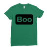 boo, Ladies Fitted T-Shirt