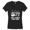 owl always love you Women's V-Neck T-Shirt