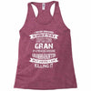 Super Cool Gran Of A Freaking Awesome Granddaughter Racerback Tank