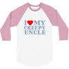i heart my creepy uncle 3/4 Sleeve Shirt