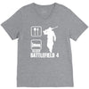 eat sleep battlefield 4, funny V-Neck Tee