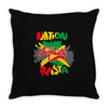 rasta nation, the reggae and dancehall Throw Pillow