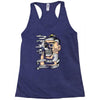 you burn yourself Racerback Tank