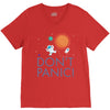 spacex don't panic in space V-Neck Tee