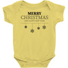 merry christmas and happy new year Baby Bodysuit