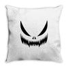 pumpkin face Throw Pillow