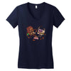 bar fight Women's V-Neck T-Shirt